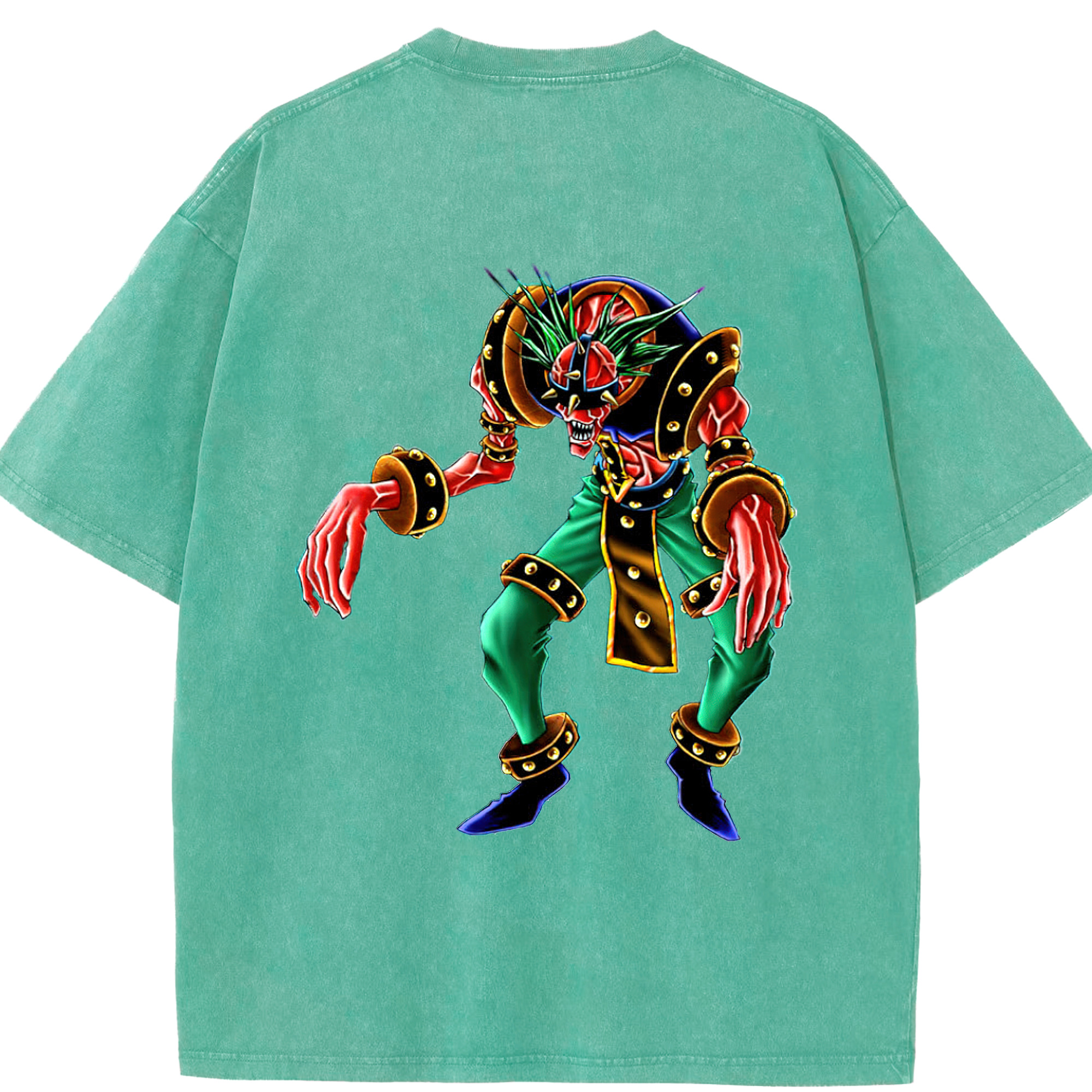 （画像用） 遊☆戯☆王 Yu-Gi-Oh! 綿100% ヴィンテージ風 半袖Tシャツ（背面プリント）